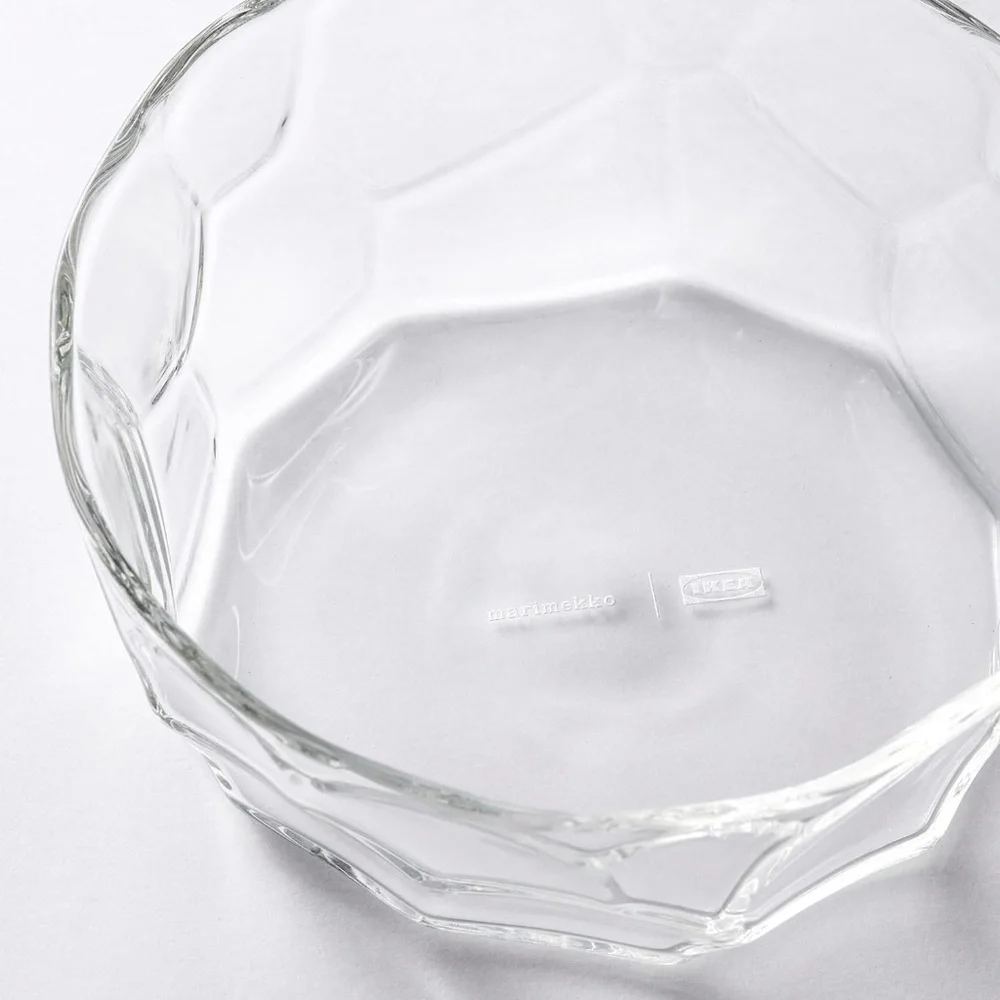 Set of 4 - IKEA x Marimekko BASTUA Bowl 5” Borosilicate Glass 105.426.29